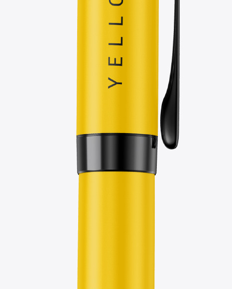 Matte Pen w  Metallic Finish Mockup PSD #7