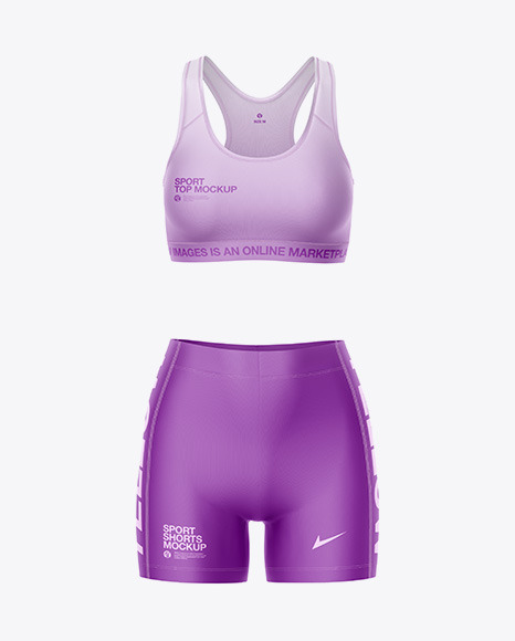 Download Download Womens Sports Kit Mockup Front View Yellowimages