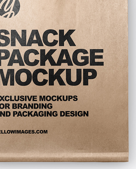 Download Kraft Package W Donuts Mockup In Packaging Mockups On Yellow Images Object Mockups PSD Mockup Templates