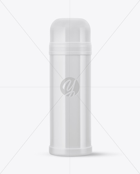 Download Glossy Thermos Mockup In Bottle Mockups On Yellow Images Object Mockups PSD Mockup Templates