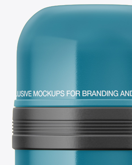 Download Glossy Thermos Mockup In Bottle Mockups On Yellow Images Object Mockups PSD Mockup Templates