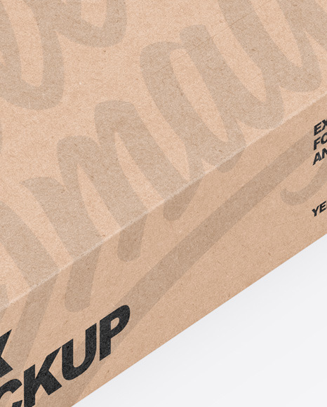 Kraft Box Mockup Kraft Box Mockup