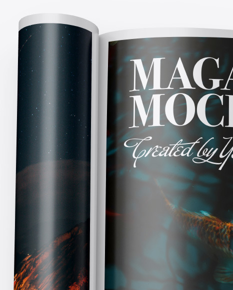 Glossy A4 Magazine Mockup PSD #1