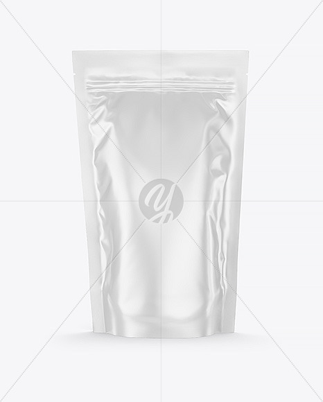 Download Glossy Stand Up Pouch Mockup in Pouch Mockups on Yellow Images Object Mockups