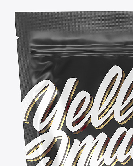 Glossy Stand Up Pouch Mockup Glossy Stand Up Pouch Mockup