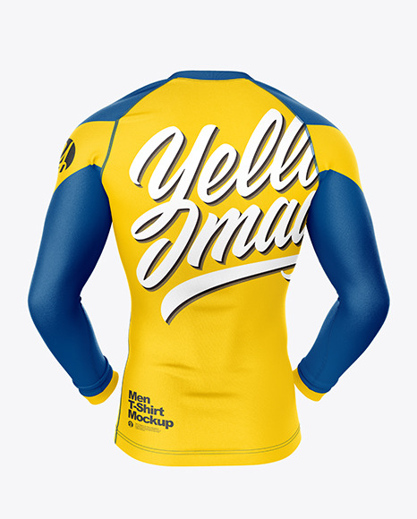 Long Sleeve Compression T Shirt Mockup In Apparel Mockups On Yellow Images Object Mockups