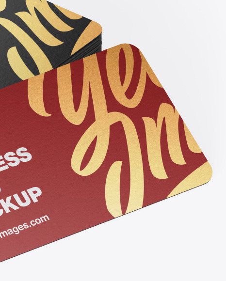 Stack of Paper Business Cards Mockup PSD #6