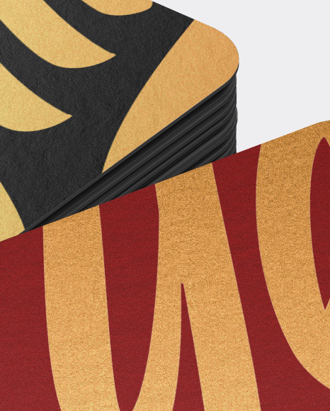 Stack of Paper Business Cards Mockup PSD #5