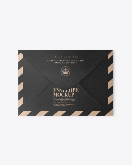 Download Kraft Envelope Mockup In Stationery Mockups On Yellow Images Object Mockups