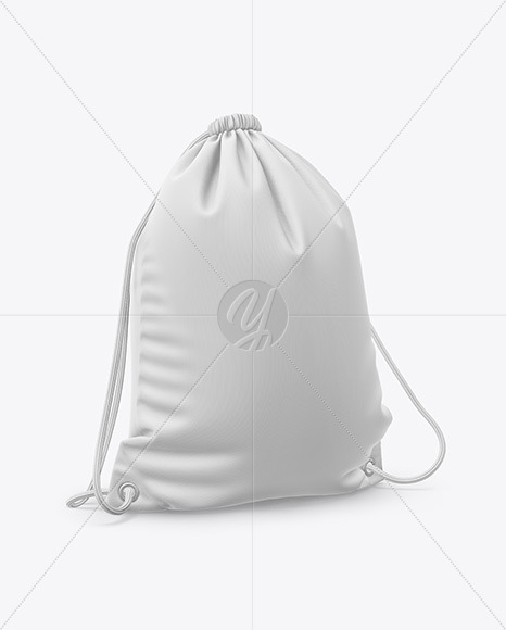 Download Gym Sack Mockup Front Half Side View In Bag Sack Mockups On Yellow Images Object Mockups PSD Mockup Templates