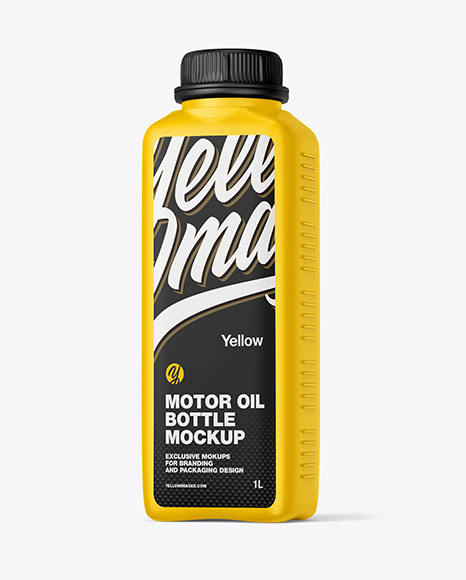 Download Matte Motor Oil Bottle Mockup In Bottle Mockups On Yellow Images Object Mockups