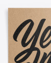 Kraft A6 Flyer Mockup