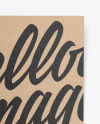 Kraft A6 Flyer Mockup