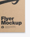 Kraft A6 Flyer Mockup