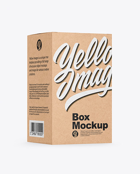 Download Kraft Box Mockup In Box Mockups On Yellow Images Object Mockups