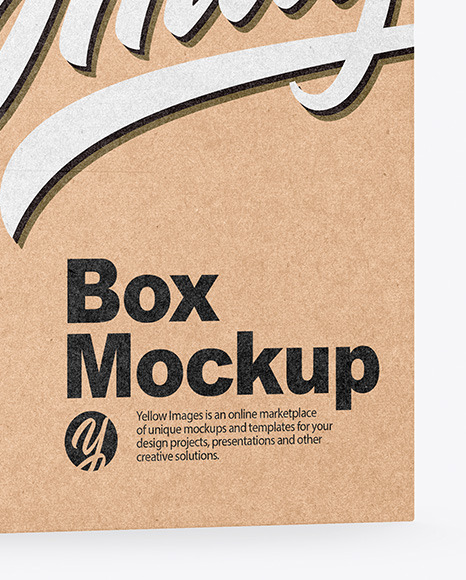 Kraft Box Mockup Kraft Box Mockup