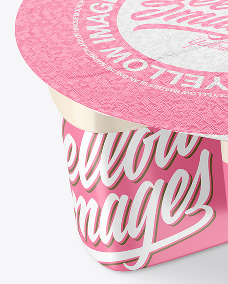 Download Yogurt Cup Mockup In Cup Bowl Mockups On Yellow Images Object Mockups Yellowimages Mockups