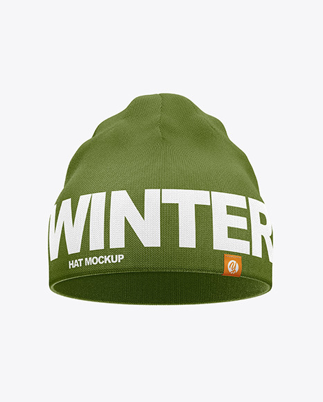 Winter Hat Mockup In Apparel Mockups On Yellow Images Object Mockups