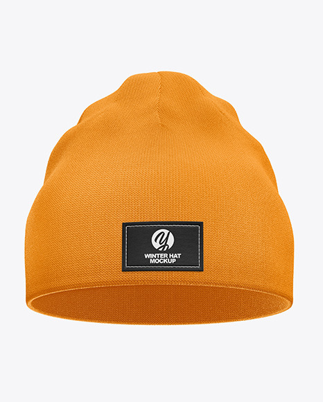 Download Winter Hat Mockup In Apparel Mockups On Yellow Images Object Mockups