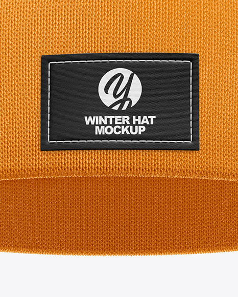 Download Winter Hat Mockup In Apparel Mockups On Yellow Images Object Mockups