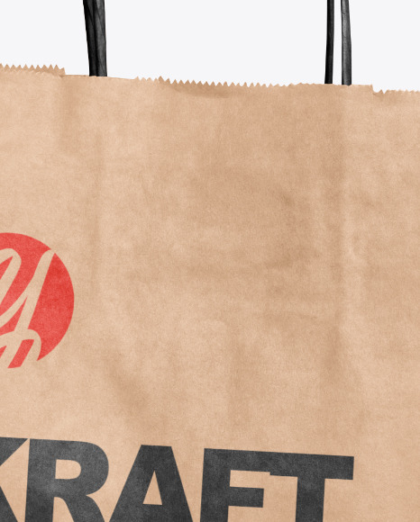 Hand Holding a Paper Bag Mockup PSD #4