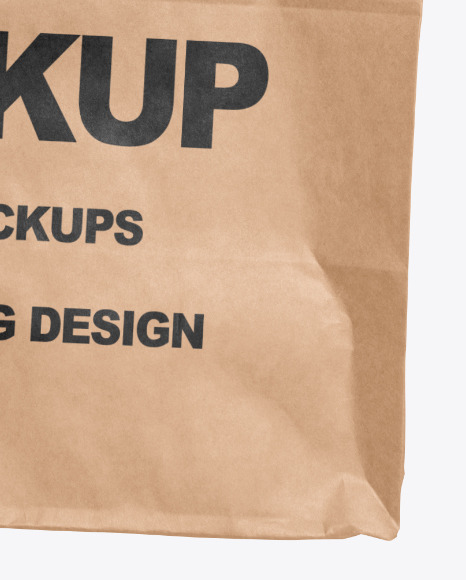 Hand Holding a Paper Bag Mockup PSD #5