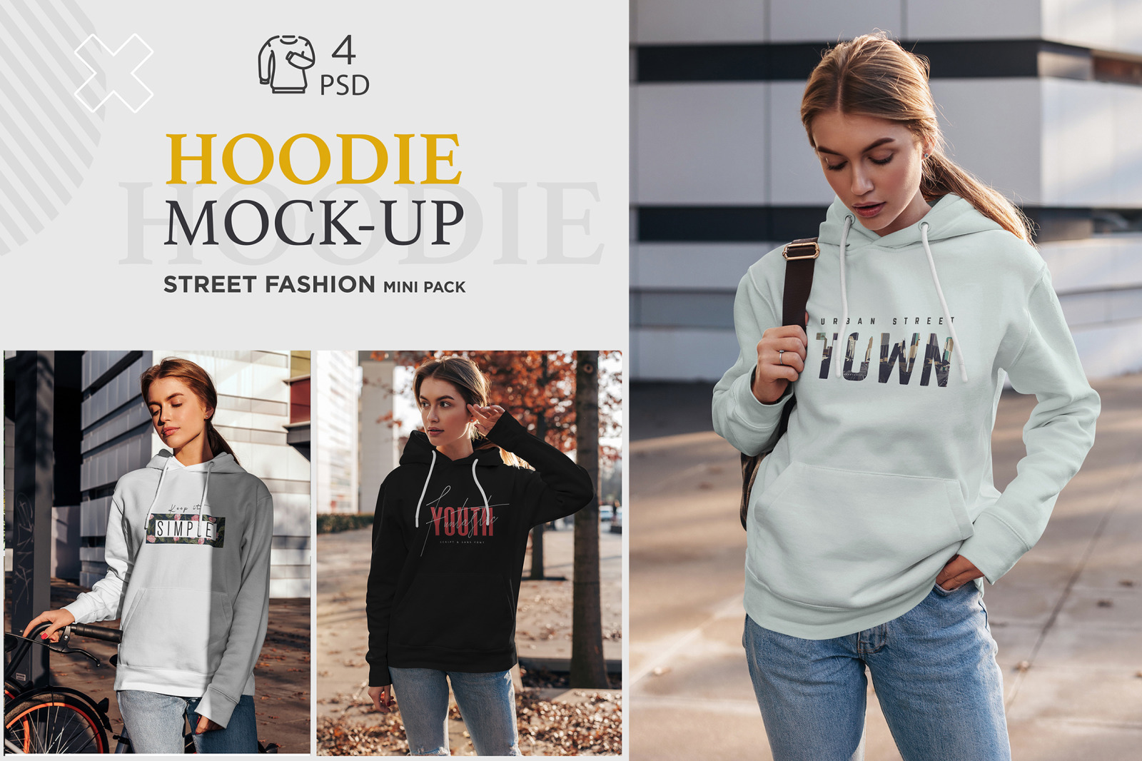 Download Hoodie Mock Up Street Fashion Vol 4 In Apparel Mockups On Yellow Images Creative Store Yellowimages Mockups