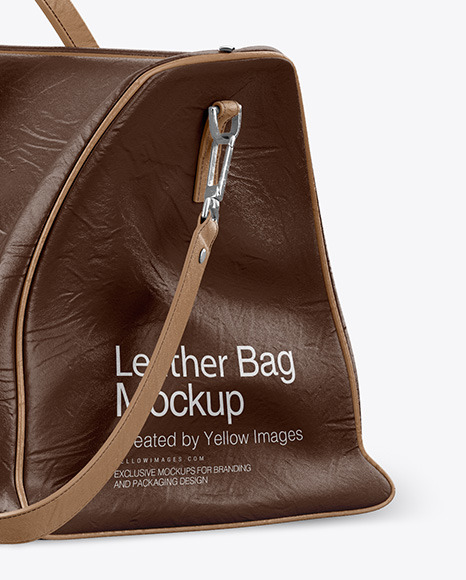 Download Leather Bag Mockup In Apparel Mockups On Yellow Images Object Mockups