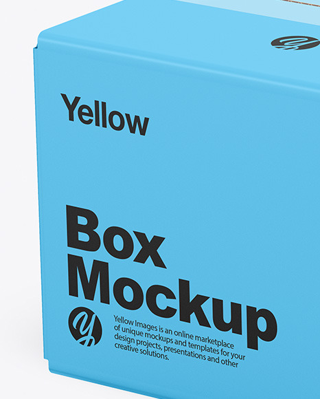 Paper Box Mockup PSD #3