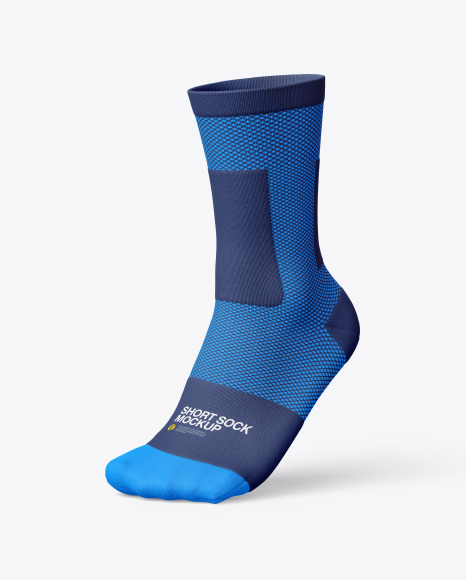 Download Compression Short Sock Mockup In Apparel Mockups On Yellow Images Object Mockups