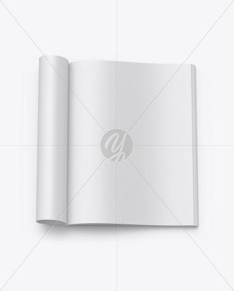 Download Textured A4 Magazine Mockup In Stationery Mockups On Yellow Images Object Mockups PSD Mockup Templates