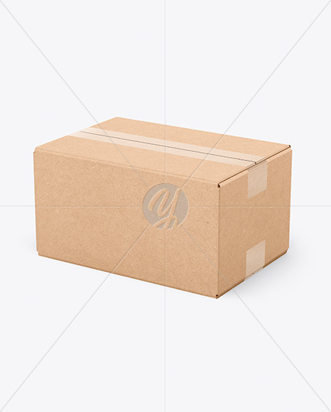 Download Kraft Box Mockup In Box Mockups On Yellow Images Object Mockups