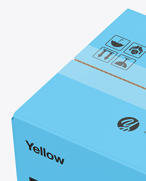 Download Paper Box Mockup In Box Mockups On Yellow Images Object Mockups