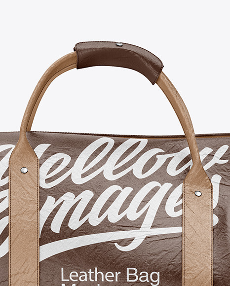 Leather Bag Mockup In Apparel Mockups On Yellow Images Object Mockups