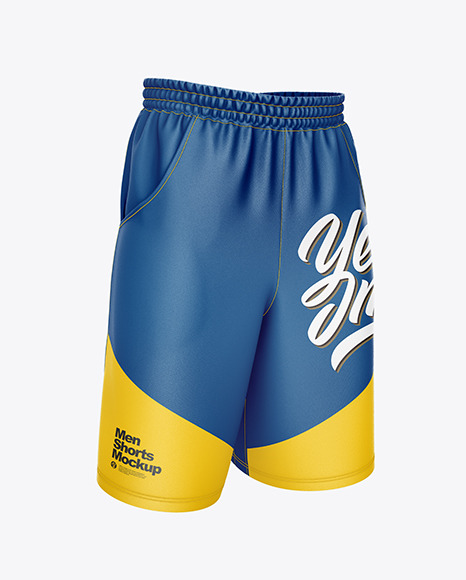 Download Compression Shorts Mockup - Front Half Side View in ...