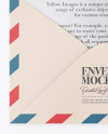 Envelope w/ Postcard Mockup