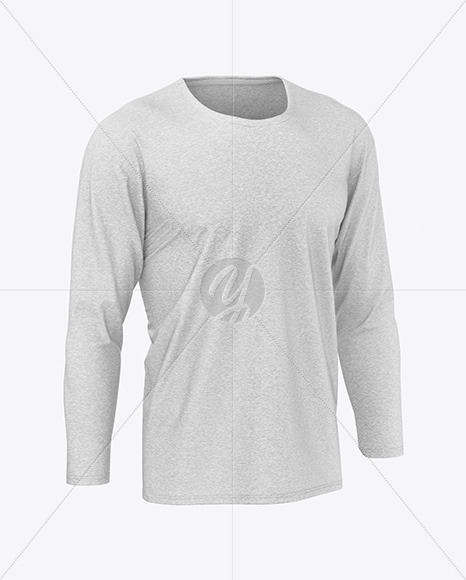 Download Melange Men S Long Sleeve T Shirt Mockup In Apparel Mockups On Yellow Images Object Mockups PSD Mockup Templates