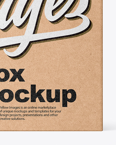 Kraft Box Mockup Kraft Box Mockup