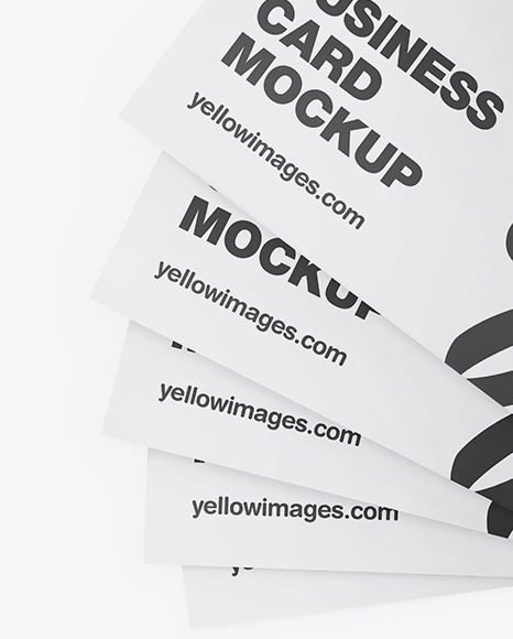 Download Business Cards Mockup In Stationery Mockups On Yellow Images Object Mockups PSD Mockup Templates