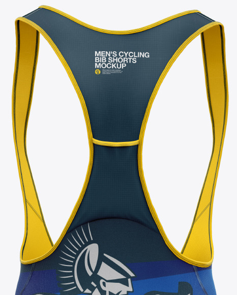 Men S Cycling Bib Shorts Mockup In Apparel Mockups On Yellow Images Object Mockups