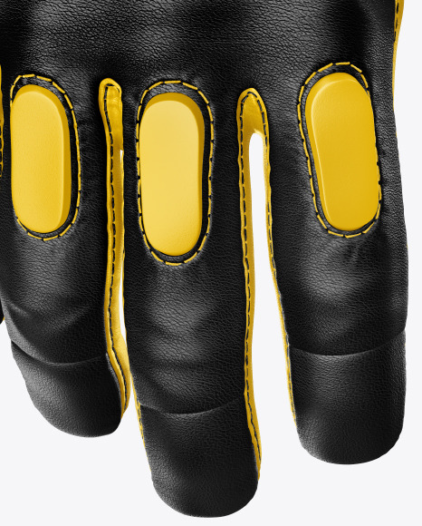 Motocross Glove Mockup In Apparel Mockups On Yellow Images Object Mockups