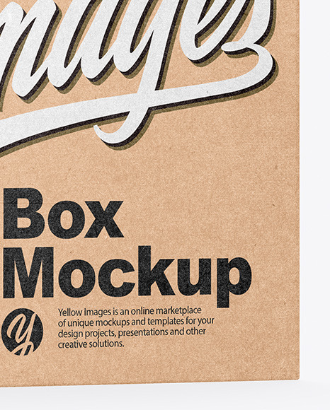 Kraft Box Mockup Kraft Box Mockup