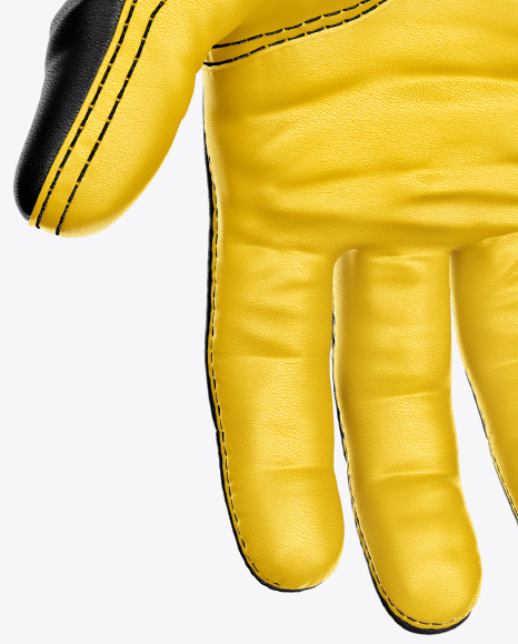 Motocross Glove Mockup In Apparel Mockups On Yellow Images Object Mockups