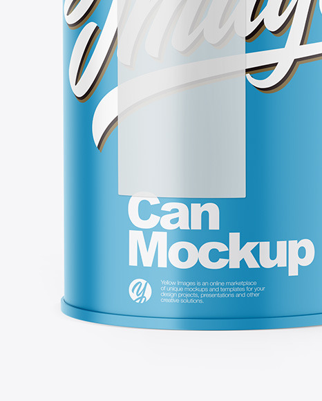 Download Can With Box Mockup In Can Mockups On Yellow Images Object Mockups PSD Mockup Templates