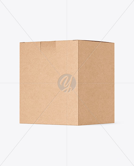 Download Kraft Box Mockup In Box Mockups On Yellow Images Object Mockups