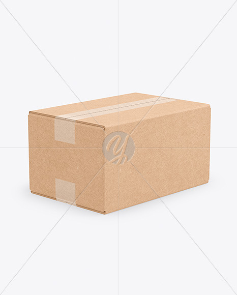 Download Kraft Box Mockup In Box Mockups On Yellow Images Object Mockups