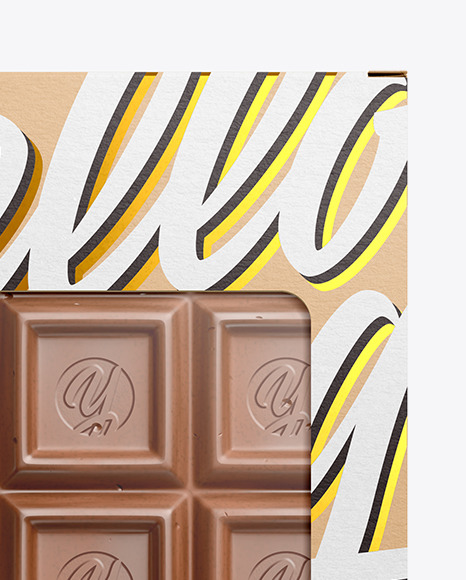 Download Two Kraft Chocolate Box W Window Mockup Half Side View ...