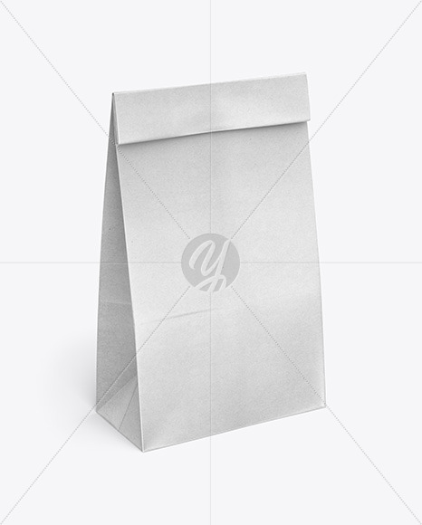 Download Kraft Paper Food Bag Mockup In Bag Sack Mockups On Yellow Images Object Mockups