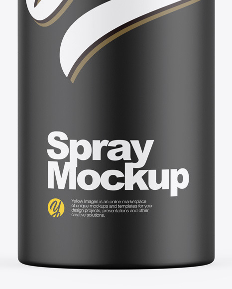 Download Matte Aerosol Spray Bottle Mockup in Bottle Mockups on ...