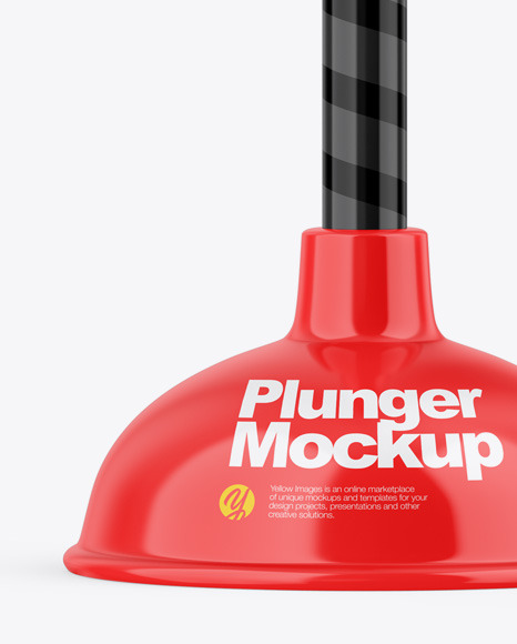Glossy Plunger Mockup PSD #1